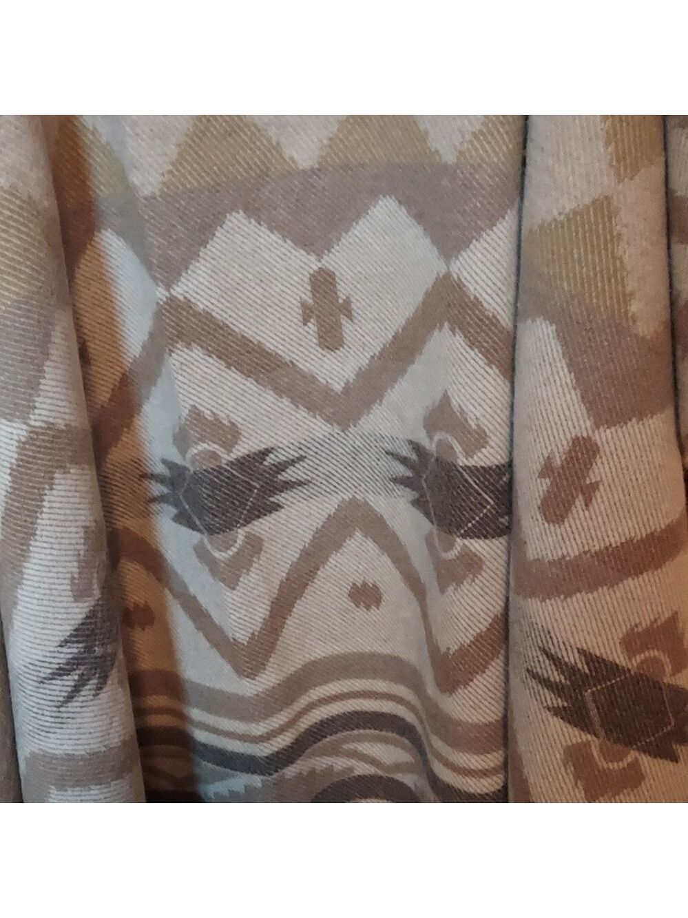 Woolrich Wool Blend Blanket Milky Cream - Picture 8 of 8